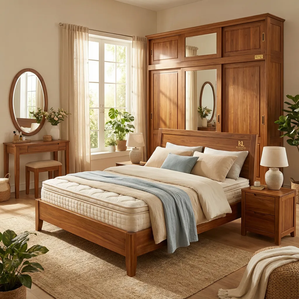 bead room sett wooden